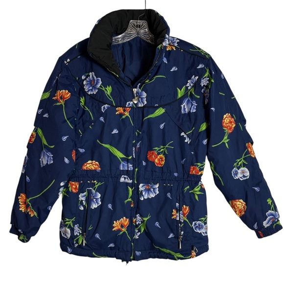 OBERMEYER Waterproof Floral Ski Jacket - Size 18 Teen - Picture 1 of 8